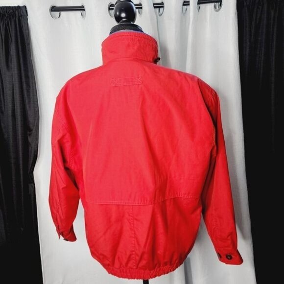 Vintage London Fog Bright Red Blue Contrast Zip Up Jacket - Picture 7 of 16